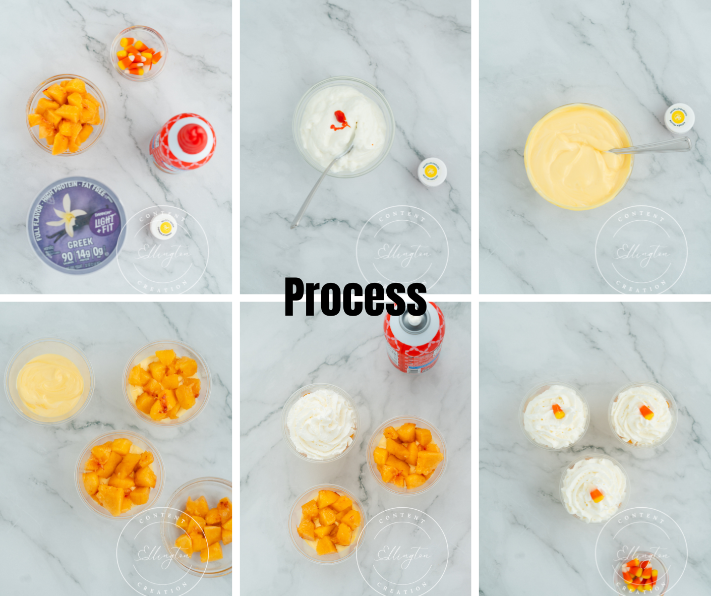Candy Corn Yogurt Parfaits Set 2 of 2 - Semi-exclusive