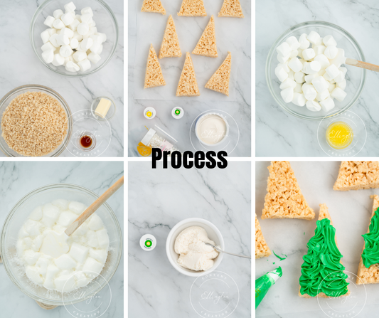 Christmas Tree Rice Krispies Treats Set 1 of 5