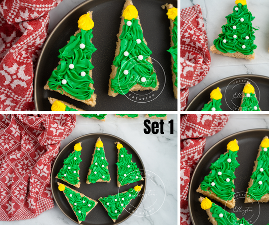 Christmas Tree Rice Krispies Treats Set 1 of 5