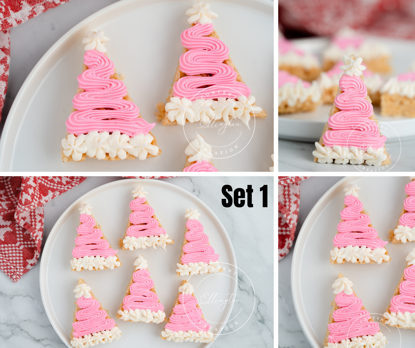 Santa Hat Rice Krispie Treats Set 1 of 6