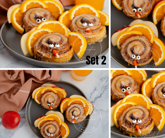 Turkey Cinnamon Rolls Set 2 of 3