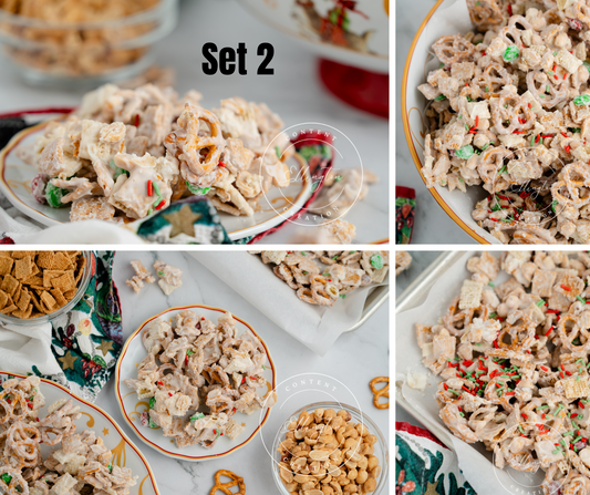 Christmas White Trash Set 2