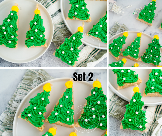 Christmas Tree Rice Krispies Treats Set 2 of 5