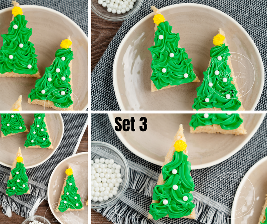 Christmas Tree Rice Krispies Treats Set 3 of 5