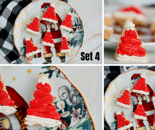 Santa Hat Rice Krispie Treats Set 4 of 6