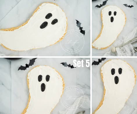 Ghost Rice Krispie Treat Cake Set 5