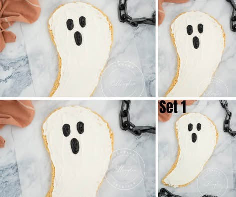 Ghost Rice Krispie Treat Cake Set 1